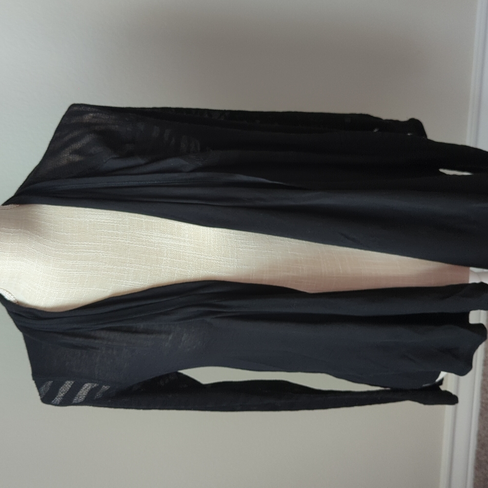 Zebra Cutout Flyaway Cardigan Wrap